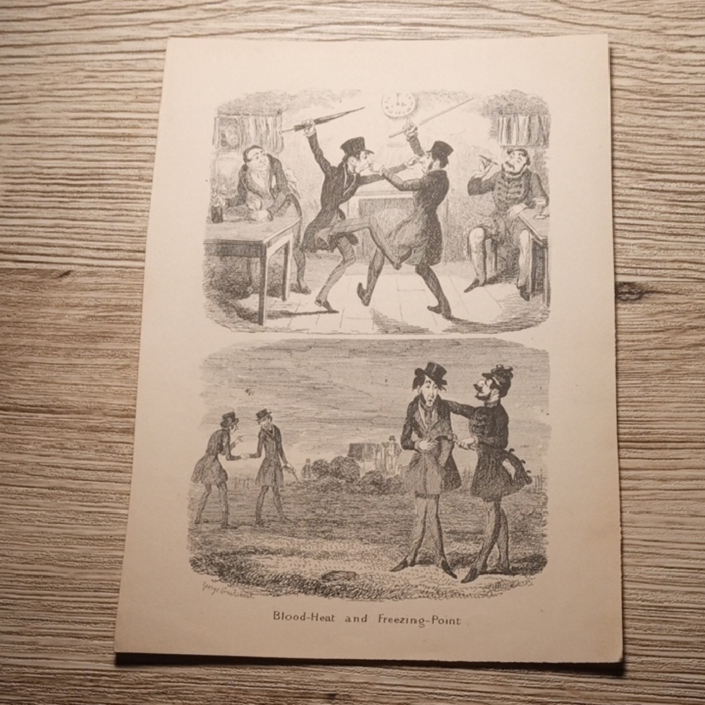 "Blood Heat and Freezing-Point" by illustrator George Cruikshank